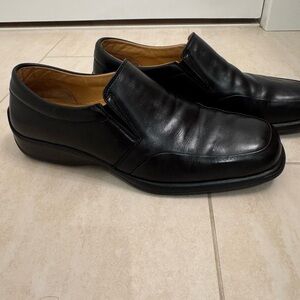 Bruno Magli Black Loafers with Smooth Leather Finish